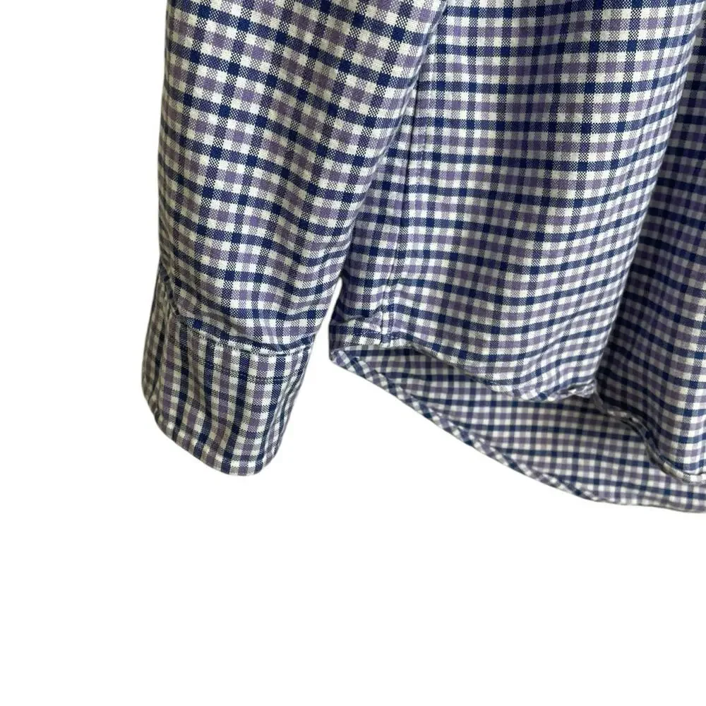 Ralph Lauren Mens Shirt L‎ Checked Plaid Button Up Preppy Travel Office Casual